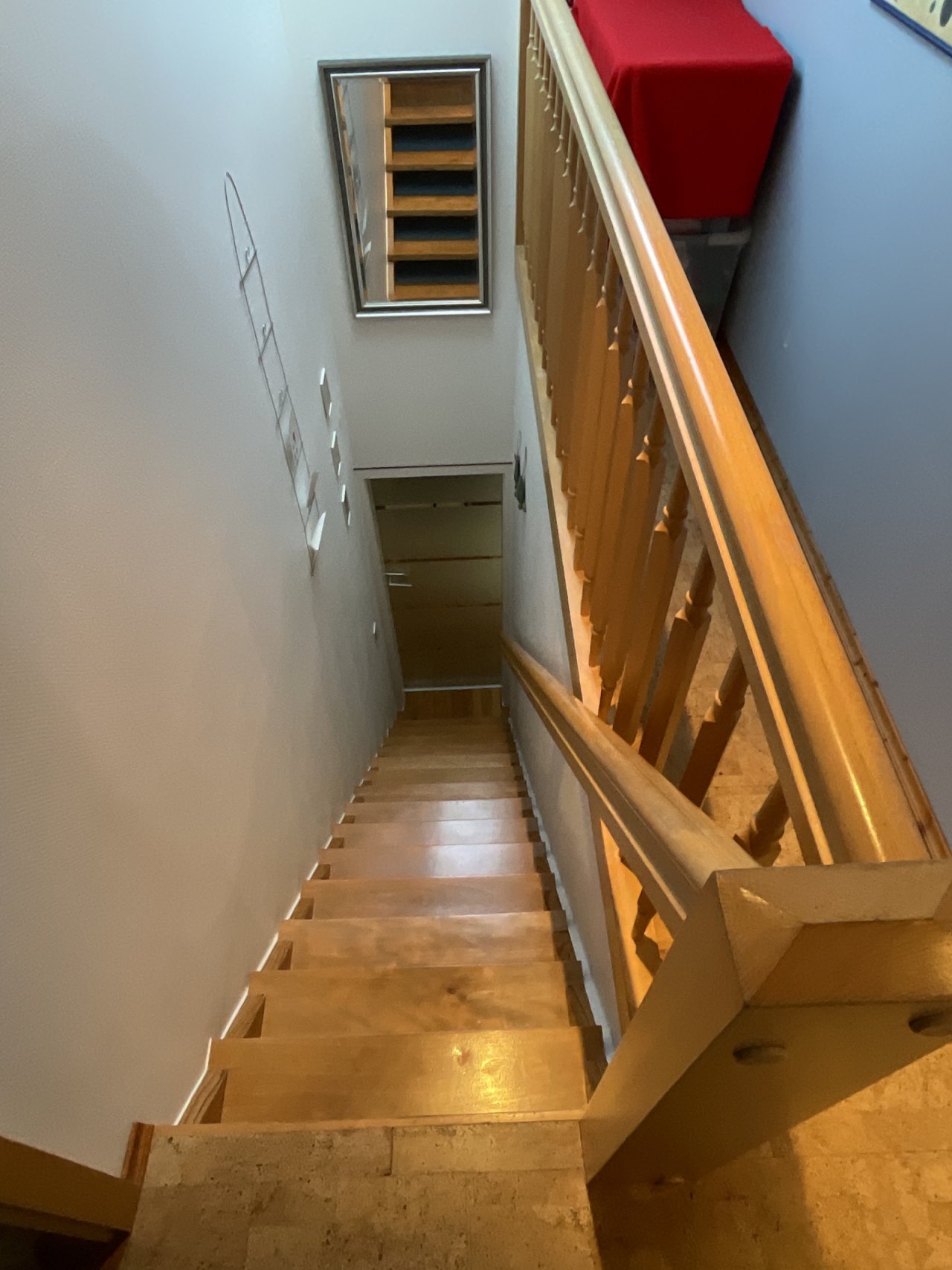 Treppe für das Dachgeschoss