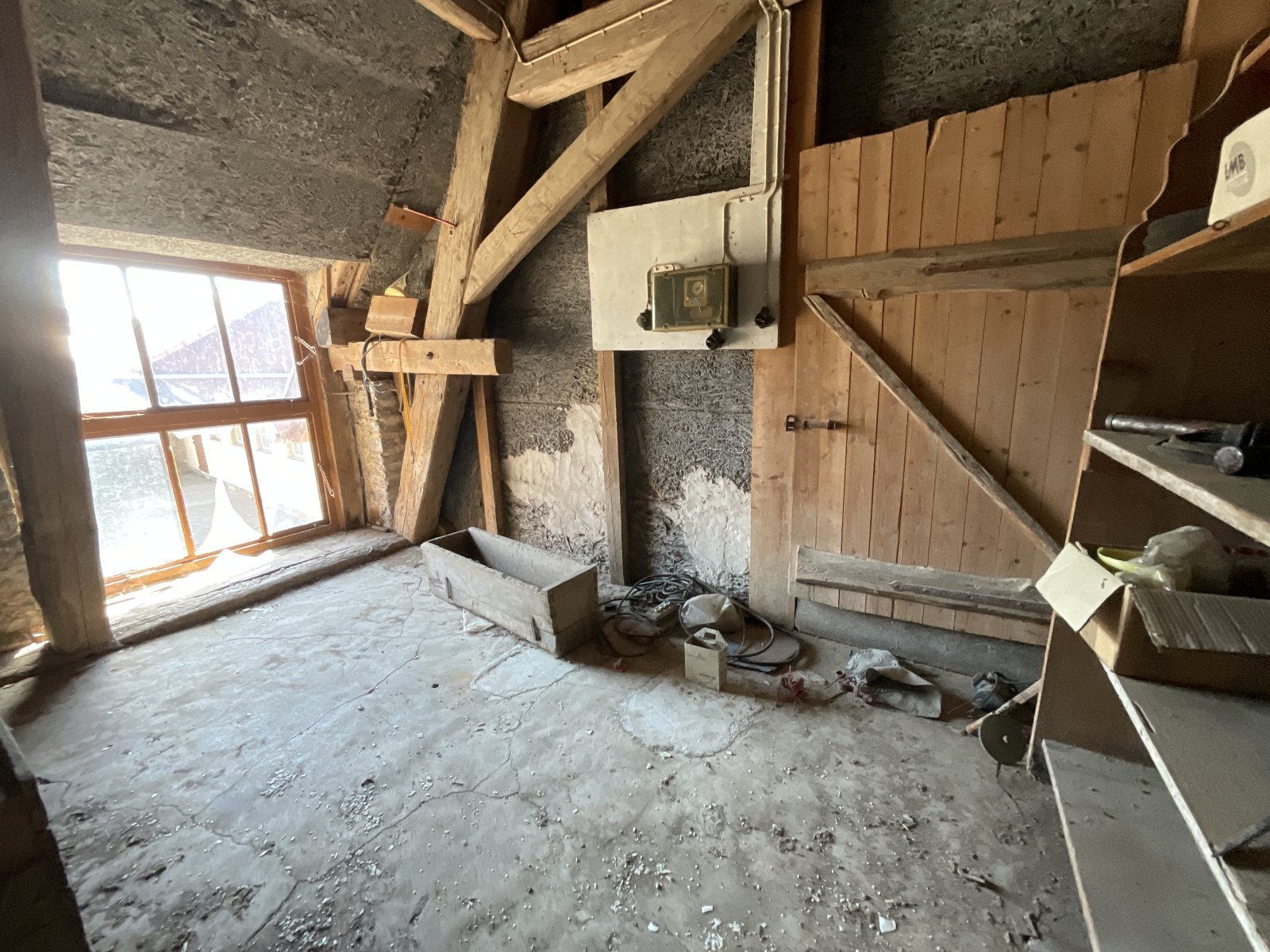 Dach über Stallanbau
